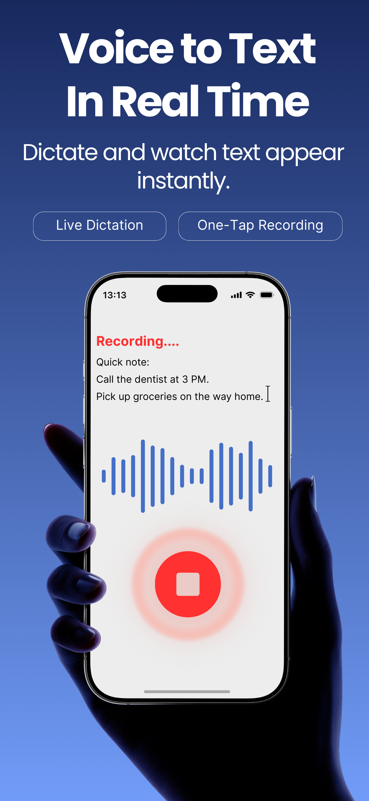 Dictation App Screenshot